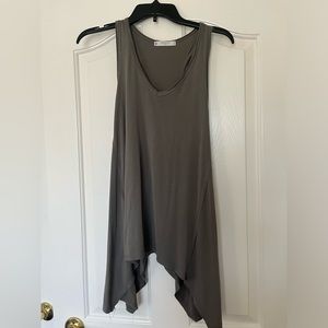 Grey racer back dressy tank